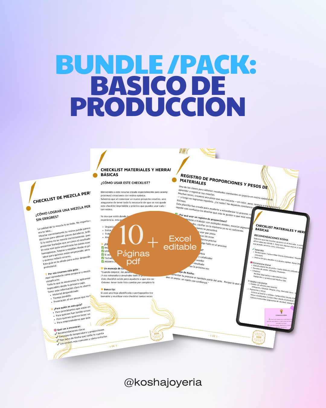 Bundle/Pack Básico de Producción – Kosha Academy