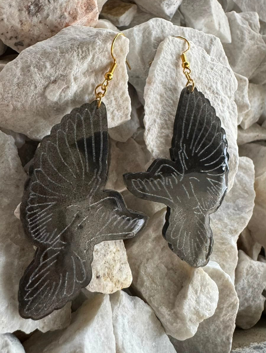 Aretes Palomas - Negras