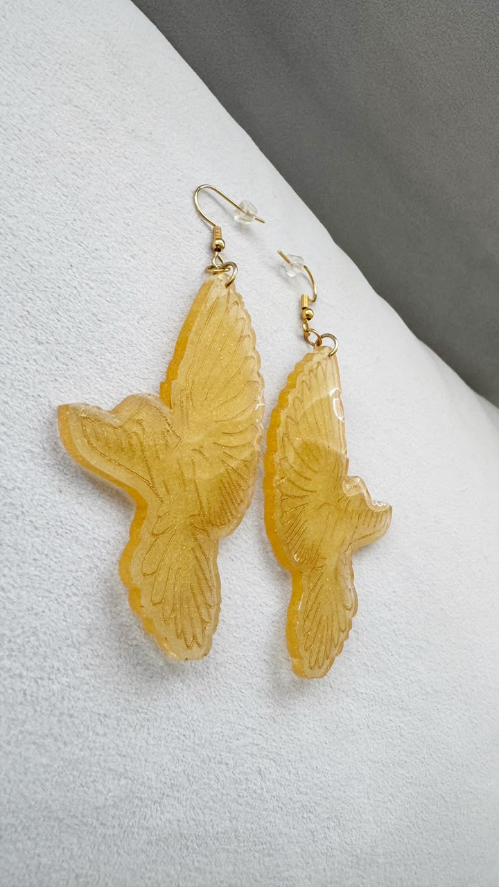 Aretes Paloma Dorada