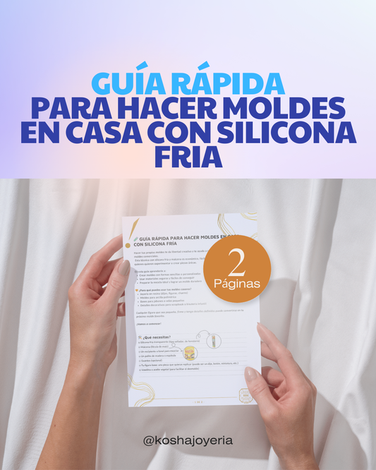 Guía rápida para hacer moldes caseros con silicona fría – Kosha Academy