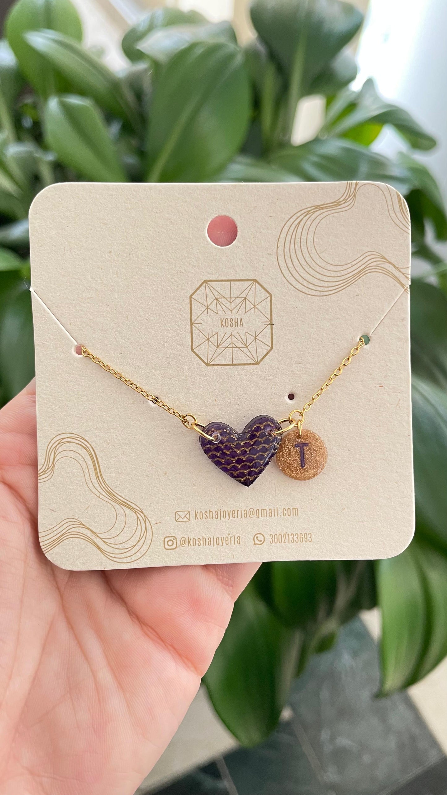 COLLAR CORAZON ♥ + LETRA