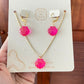 COLLAR + ARETES OSTRA
