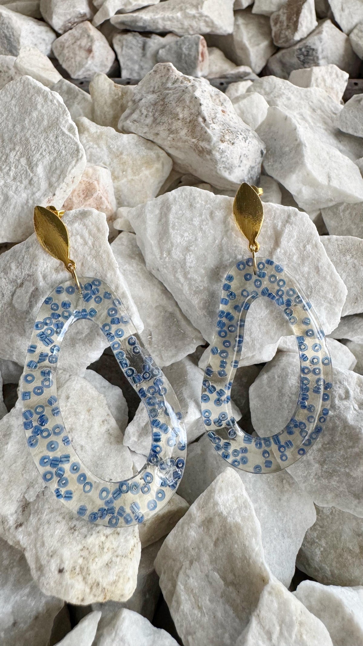 Aretes Gota Azul