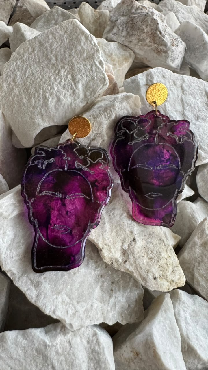 Aretes Frida Fucsia