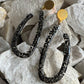Aretes En U - Negro