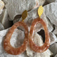 Aretes Gota Piedra - Rosa