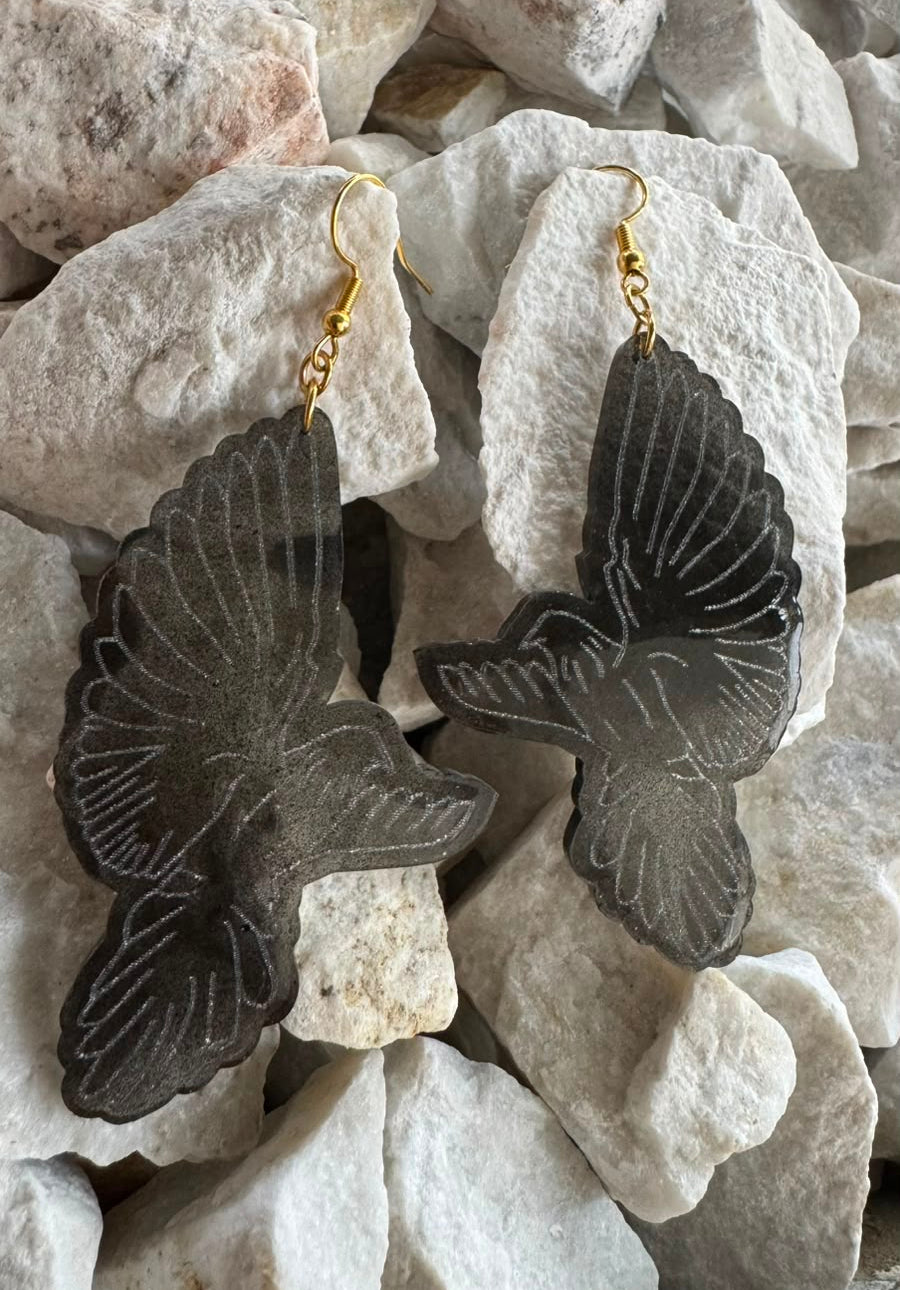 Aretes Palomas - Negras