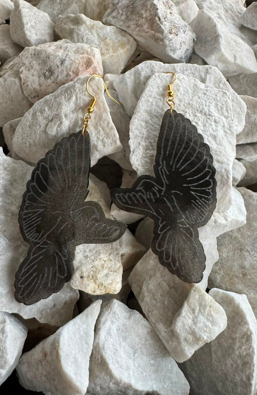 Aretes Palomas - Negras