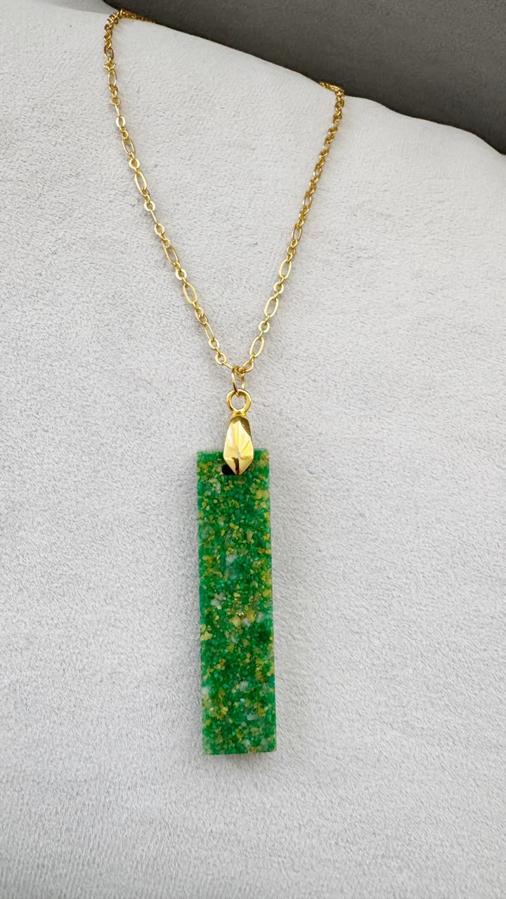 Collar Esmeralda Mineral 💚