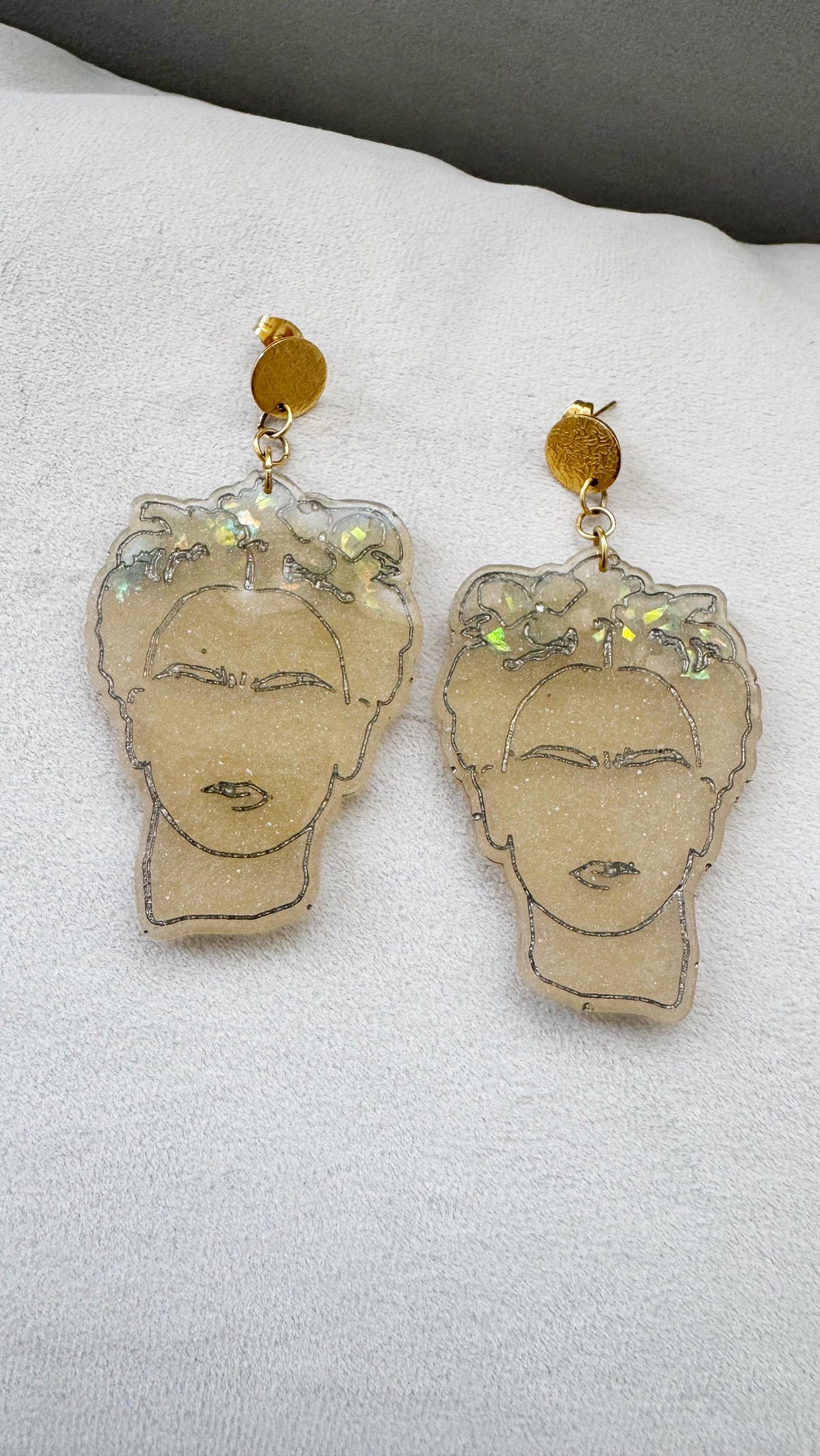 Aretes Frida Holográfica