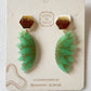 Aretes Flor Verde
