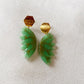 Aretes Flor Verde