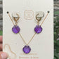 COLLAR + ARETES OSTRA