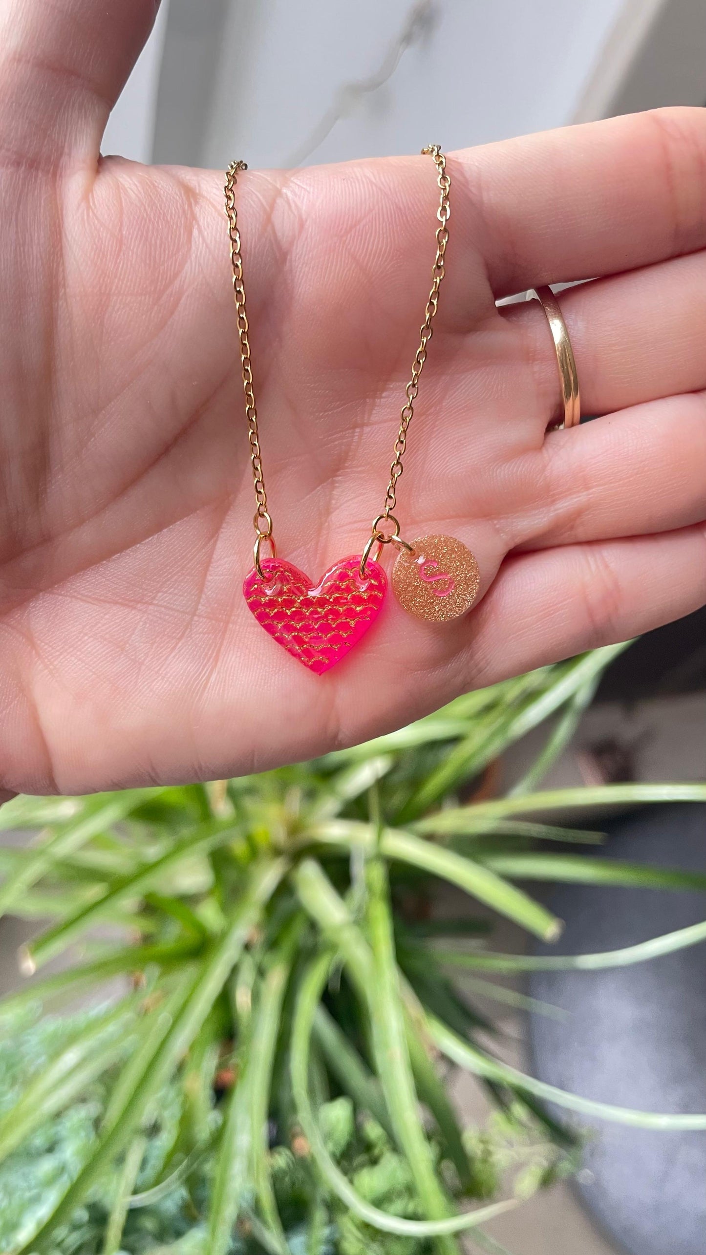 COLLAR CORAZON ♥ + LETRA
